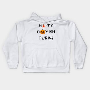 Happy Goyish Purim Kids Hoodie